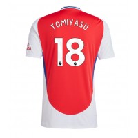 Camiseta Arsenal Takehiro Tomiyasu #18 Primera Equipación Replica 2024-25 mangas cortas